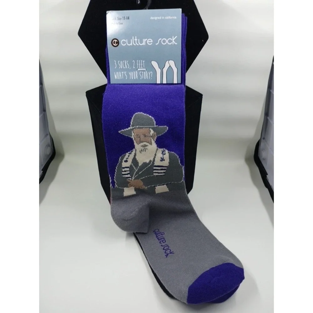 CULTURE SOCK Rabbi, Priest and Monk Walk Into A Bar Novelty Socks 3pack Sz 11-14